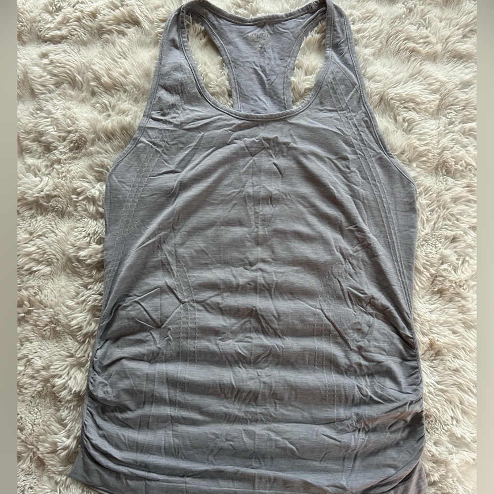 Athleta Speed Light Tank Top Light Grey